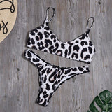 Leopard Bikinis Snake High Cut Beachwear - Easy Pickins Store
