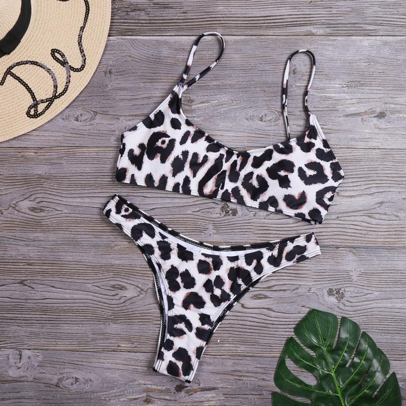 Leopard Bikinis Snake High Cut Beachwear - Easy Pickins Store