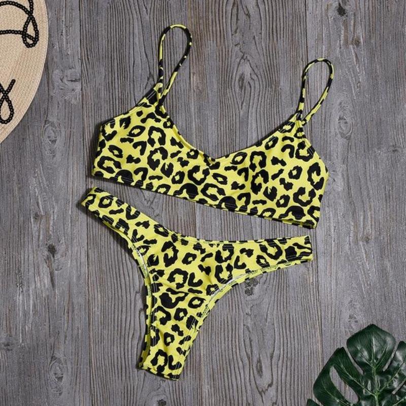 Leopard Bikinis Snake High Cut Beachwear - Easy Pickins Store