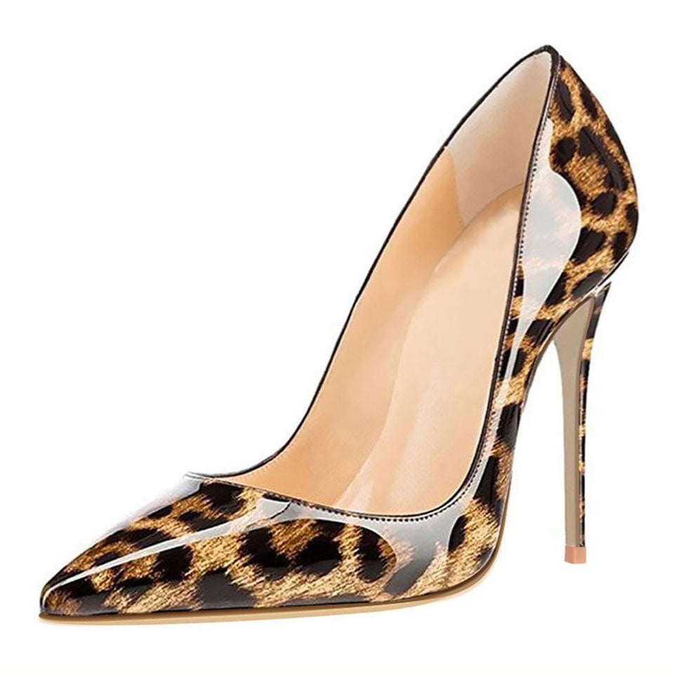 Leopard Pointed Toe High Heels Pumps - Easy Pickins Store