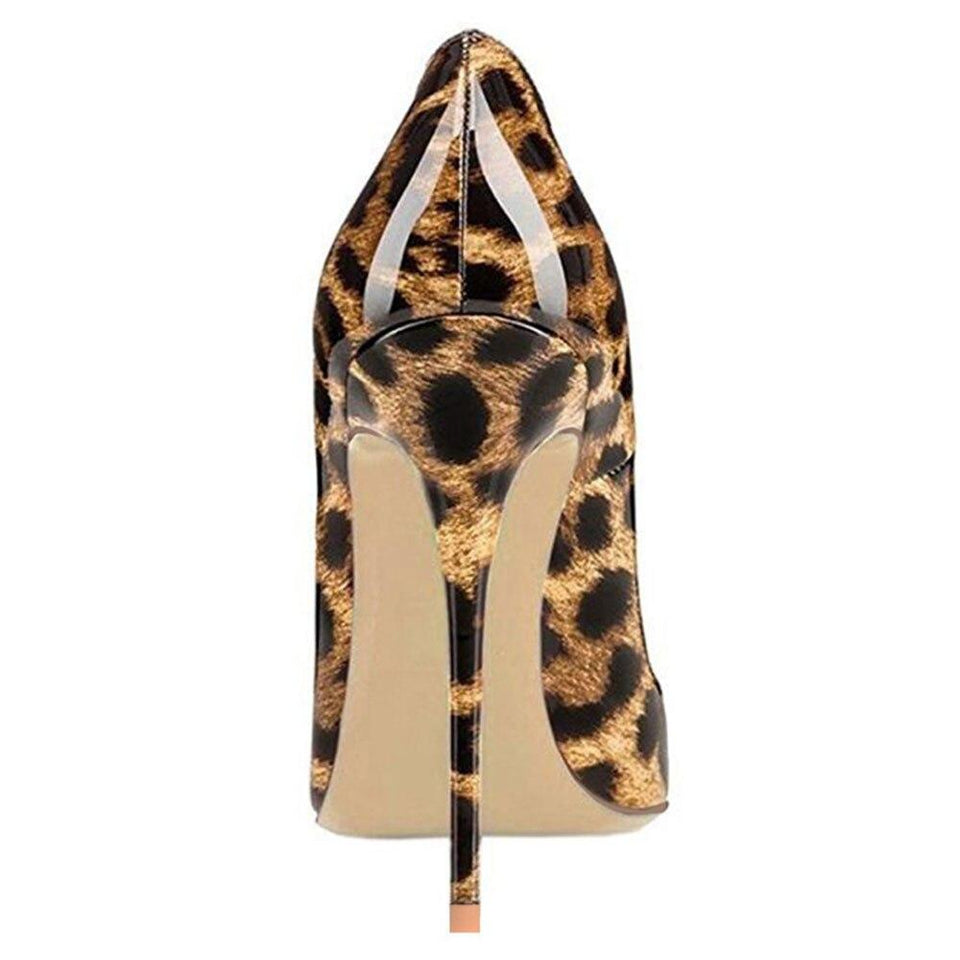 Leopard Pointed Toe High Heels Pumps - Easy Pickins Store
