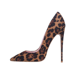 Leopard Pointed Toe High Heels Pumps - Easy Pickins Store