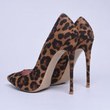 Leopard Pointed Toe High Heels Pumps - Easy Pickins Store
