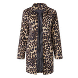 Leopard Printed Long Coat Cardigan - Easy Pickins Store