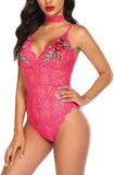Lingerie Embroidered Lace with Choker One Piece - Easy Pickins Store
