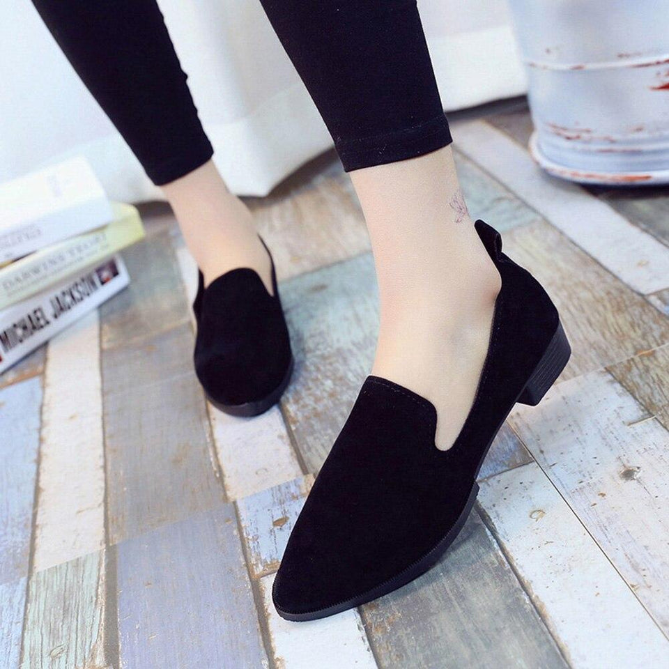 Loafers Casual Suede Slip on Boat Comfortable Ballet Flats - Easy Pickins Store