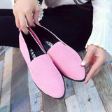 Loafers Casual Suede Slip on Boat Comfortable Ballet Flats - Easy Pickins Store