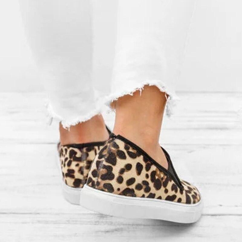 Loafers Leopard Slip on Comfortable Flats - Easy Pickins Store