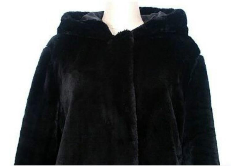 Long Faux Fur Black Plush Warm Coat - Easy Pickins Store