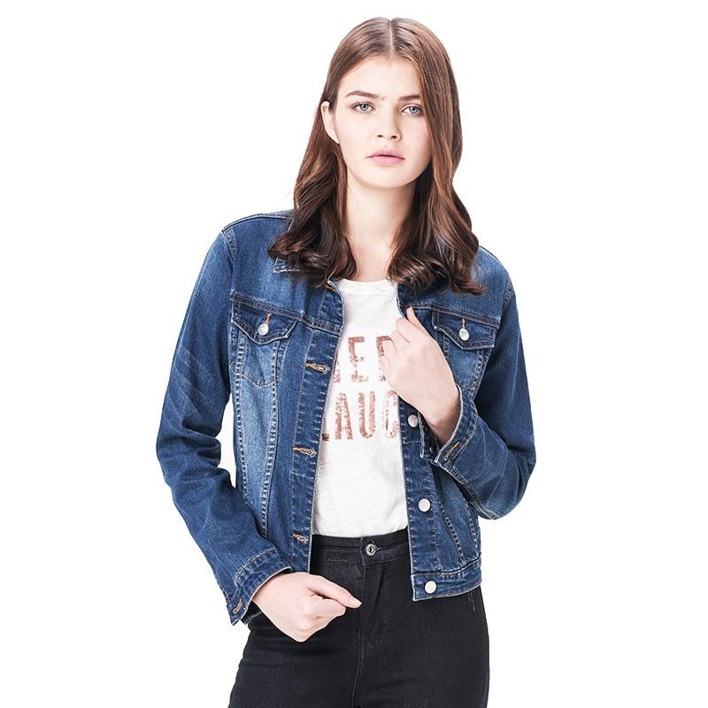 Long Jeans Jacket Full Sleeves Single Breast Slim - Easy Pickins Store