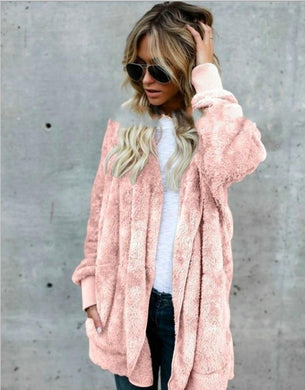Long Sides Both Side Faux Fur Coat - Easy Pickins Store