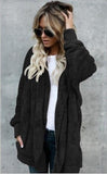 Long Sides Both Side Faux Fur Coat - Easy Pickins Store