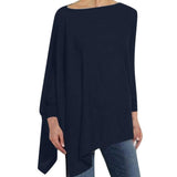 Long Sleeve Irregular Loose Comfortable Elegant Shirt - Easy Pickins Store