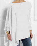 Long Sleeve Irregular Loose Comfortable Elegant Shirt - Easy Pickins Store