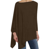 Long Sleeve Irregular Loose Comfortable Elegant Shirt - Easy Pickins Store