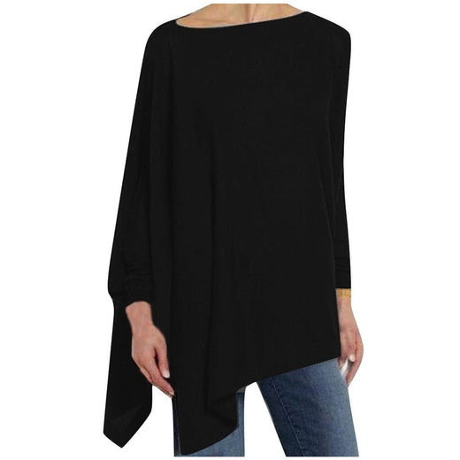 Long Sleeve Irregular Loose Comfortable Elegant Shirt - Easy Pickins Store