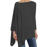 Long Sleeve Irregular Loose Comfortable Elegant Shirt - Easy Pickins Store