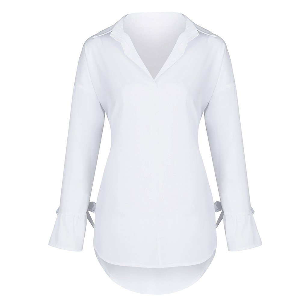 Long Sleeve Lapel Shirt Blouse - Easy Pickins Store