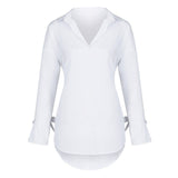 Long Sleeve Lapel Shirt Blouse - Easy Pickins Store