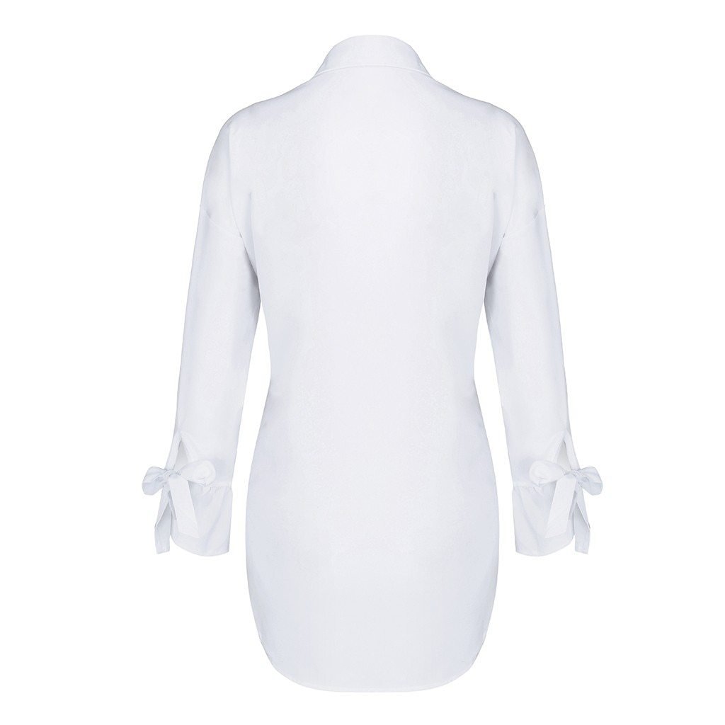 Long Sleeve Lapel Shirt Blouse - Easy Pickins Store
