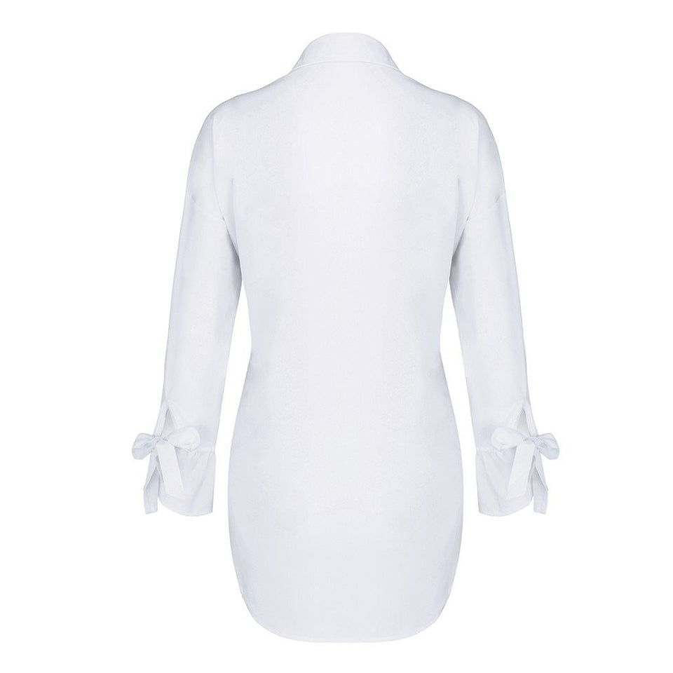 Long Sleeve Lapel Shirt Blouse - Easy Pickins Store