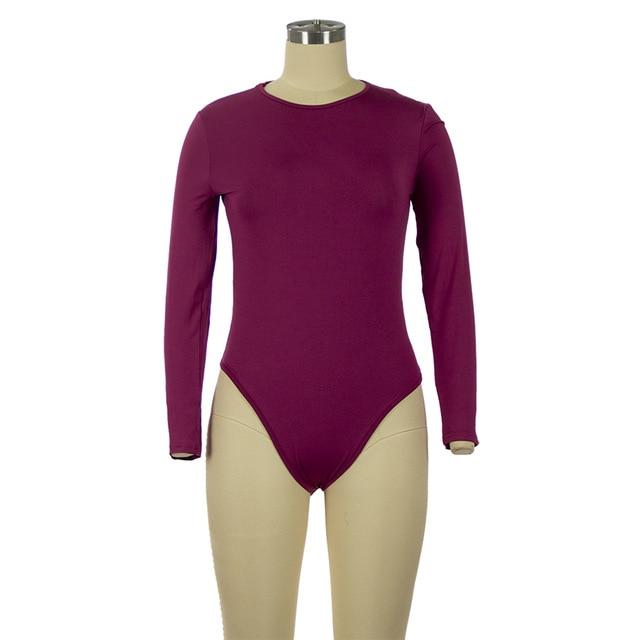 Long Sleeve Slim Jumpsuit Bottoming Romper - Easy Pickins Store