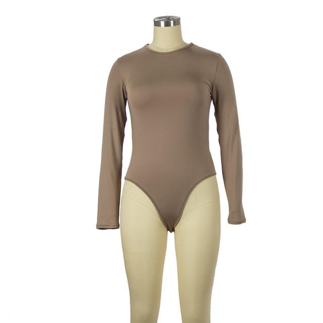 Long Sleeve Slim Jumpsuit Bottoming Romper - Easy Pickins Store