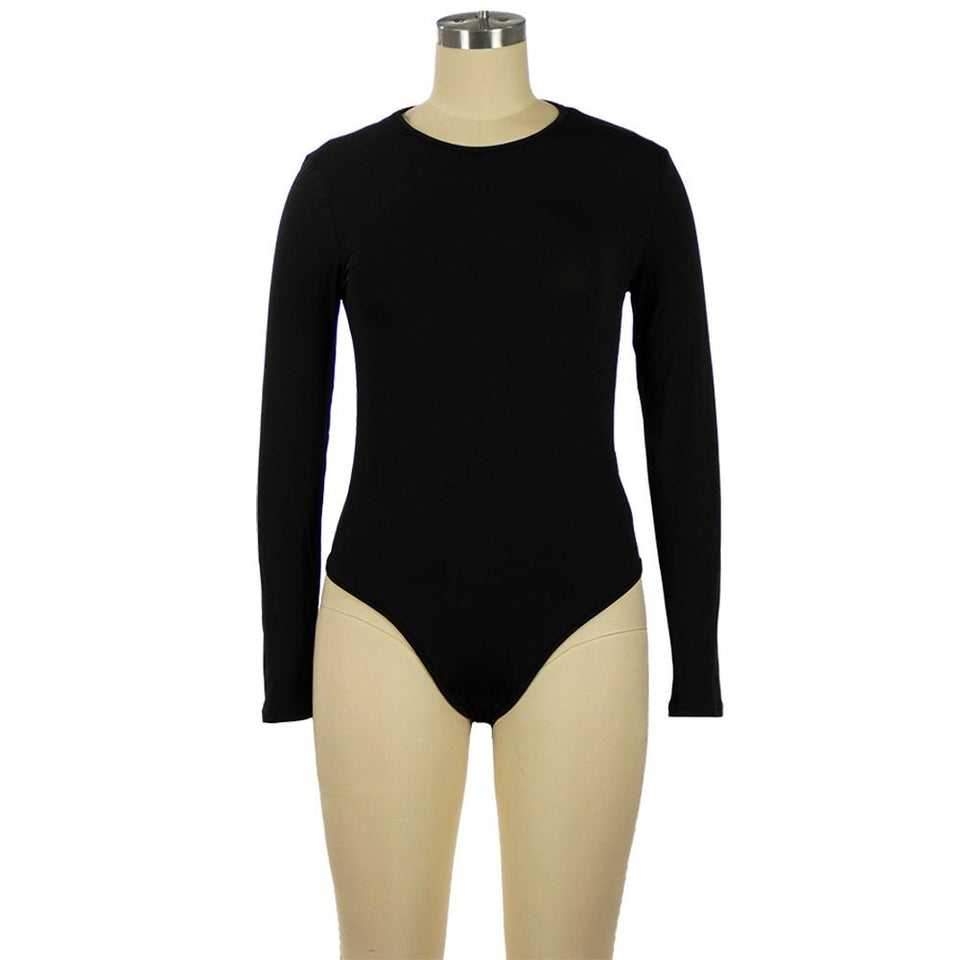 Long Sleeve Slim Jumpsuit Bottoming Romper - Easy Pickins Store