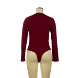 Long Sleeve Slim Jumpsuit Bottoming Romper - Easy Pickins Store
