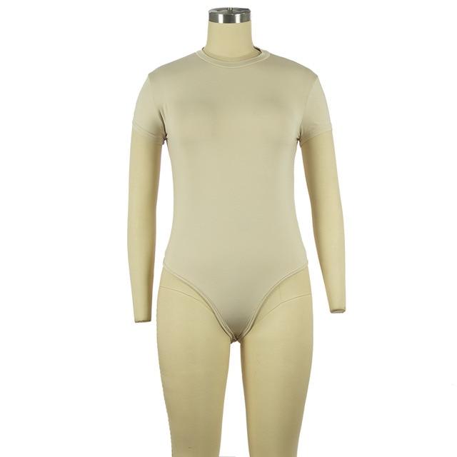 Long Sleeve Slim Jumpsuit Bottoming Romper - Easy Pickins Store