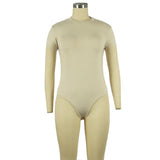 Long Sleeve Slim Jumpsuit Bottoming Romper - Easy Pickins Store