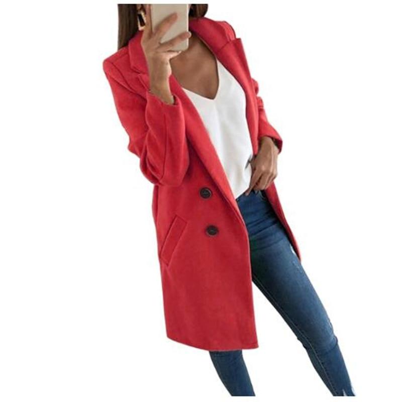 Long Woolen Blends Coat - Easy Pickins Store