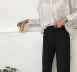 Loose High Waist Casual Long Pockets Pants - Easy Pickins Store
