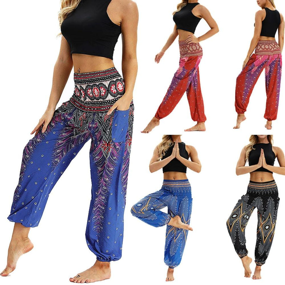 Loose Hippy Baggy Harem Pants 20 Colors - Easy Pickins Store