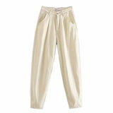 Loose Pockets Zipper Street-wear Denim Pants - Easy Pickins Store