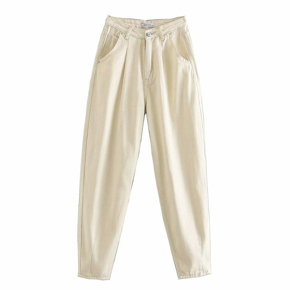 Loose Pockets Zipper Street-wear Denim Pants - Easy Pickins Store