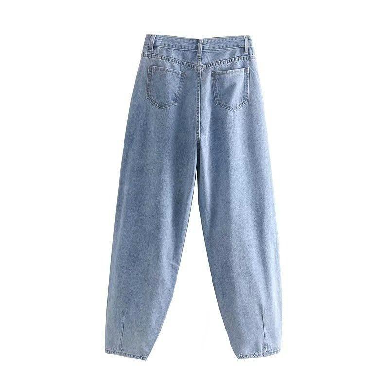 Loose Pockets Zipper Street-wear Denim Pants - Easy Pickins Store