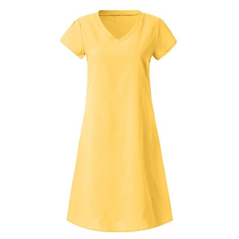 Loose Summer Style Cotton Casual Dress - Easy Pickins Store