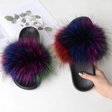 Luxury Fox Fur Women Slippers - Easy Pickins Store