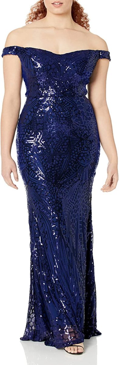 Maxi Formal Off Shoulder Sequin Backless Sleeveless Slim fit Mermaid Dress - Easy Pickins Store