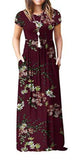 Maxi Long Dress Short Sleeve with Pockets - Easy Pickins Store