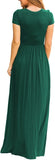 Maxi Long Dress Short Sleeve with Pockets - Easy Pickins Store