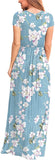 Maxi Long Dress Short Sleeve with Pockets - Easy Pickins Store