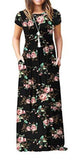 Maxi Long Dress Short Sleeve with Pockets - Easy Pickins Store