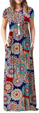 Maxi Long Dress Short Sleeve with Pockets - Easy Pickins Store