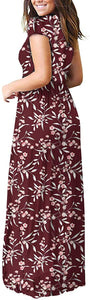 Maxi Long Dress Short Sleeve with Pockets - Easy Pickins Store