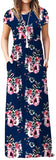 Maxi Long Dress Short Sleeve with Pockets - Easy Pickins Store