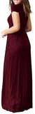 Maxi Long Dress Short Sleeve with Pockets - Easy Pickins Store