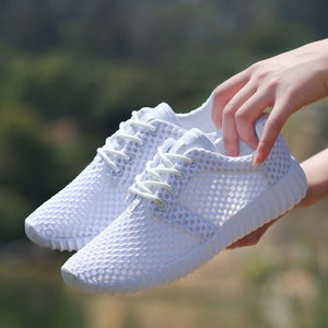 Mesh Hollow Soft Lightweight Sneakers Vulcanize Breathable - Easy Pickins Store