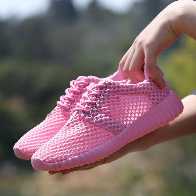 Mesh Hollow Soft Lightweight Sneakers Vulcanize Breathable - Easy Pickins Store